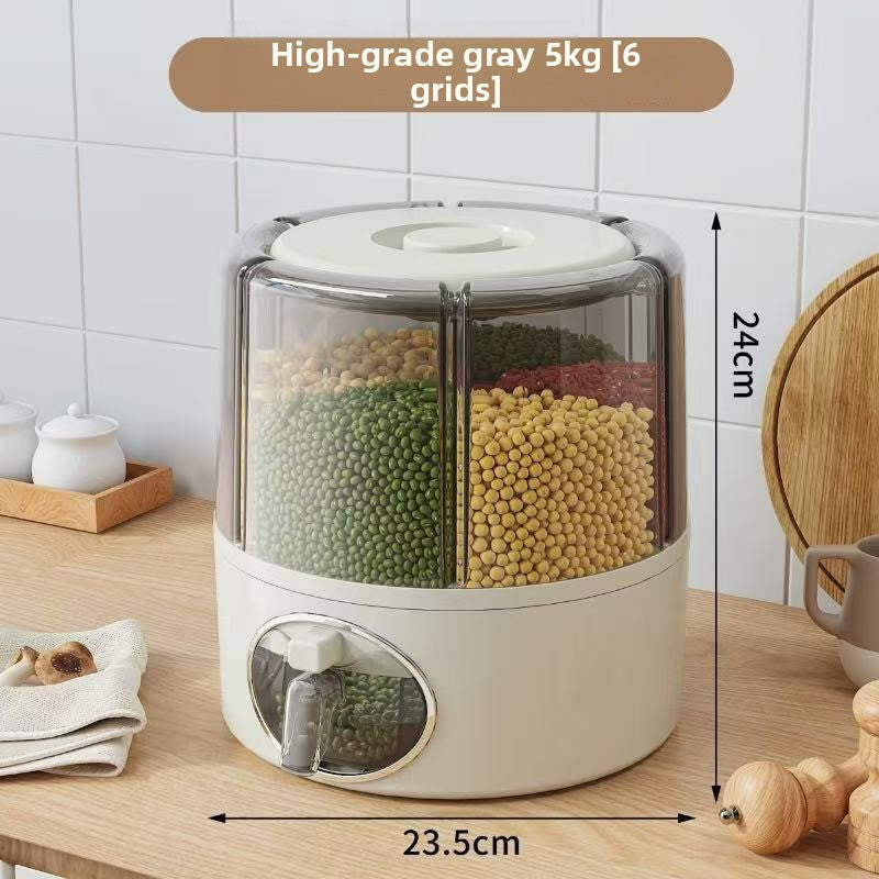 Sealed Rotating Grain Storage Container