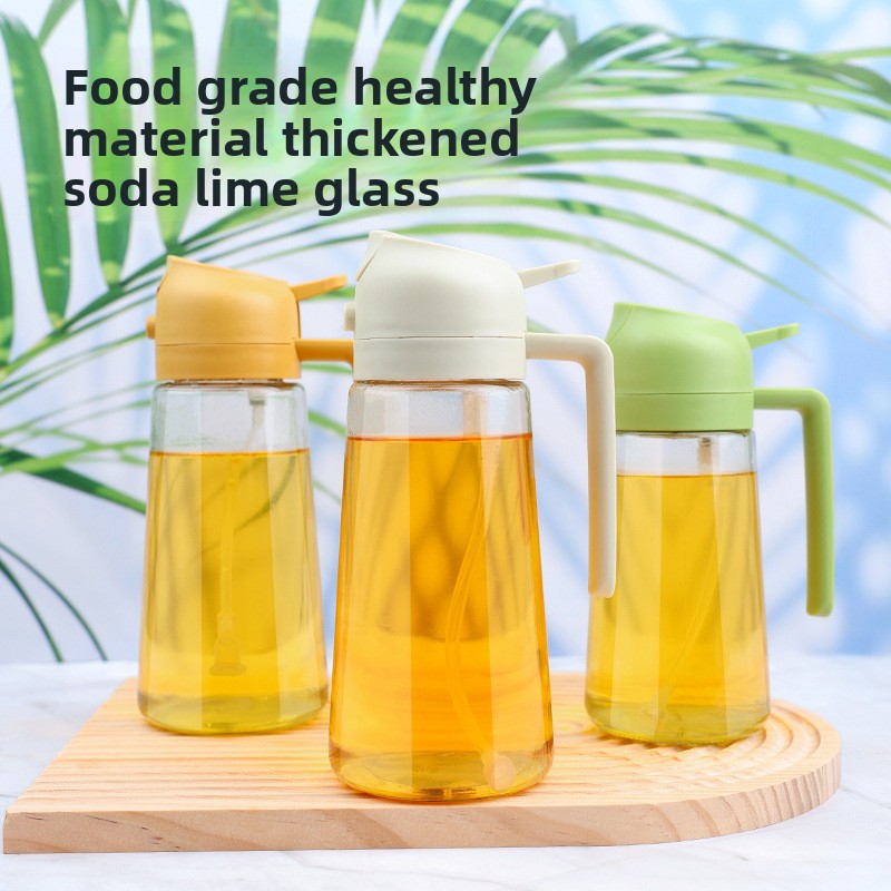 Dual-Function Glass Oil Spray Bottle