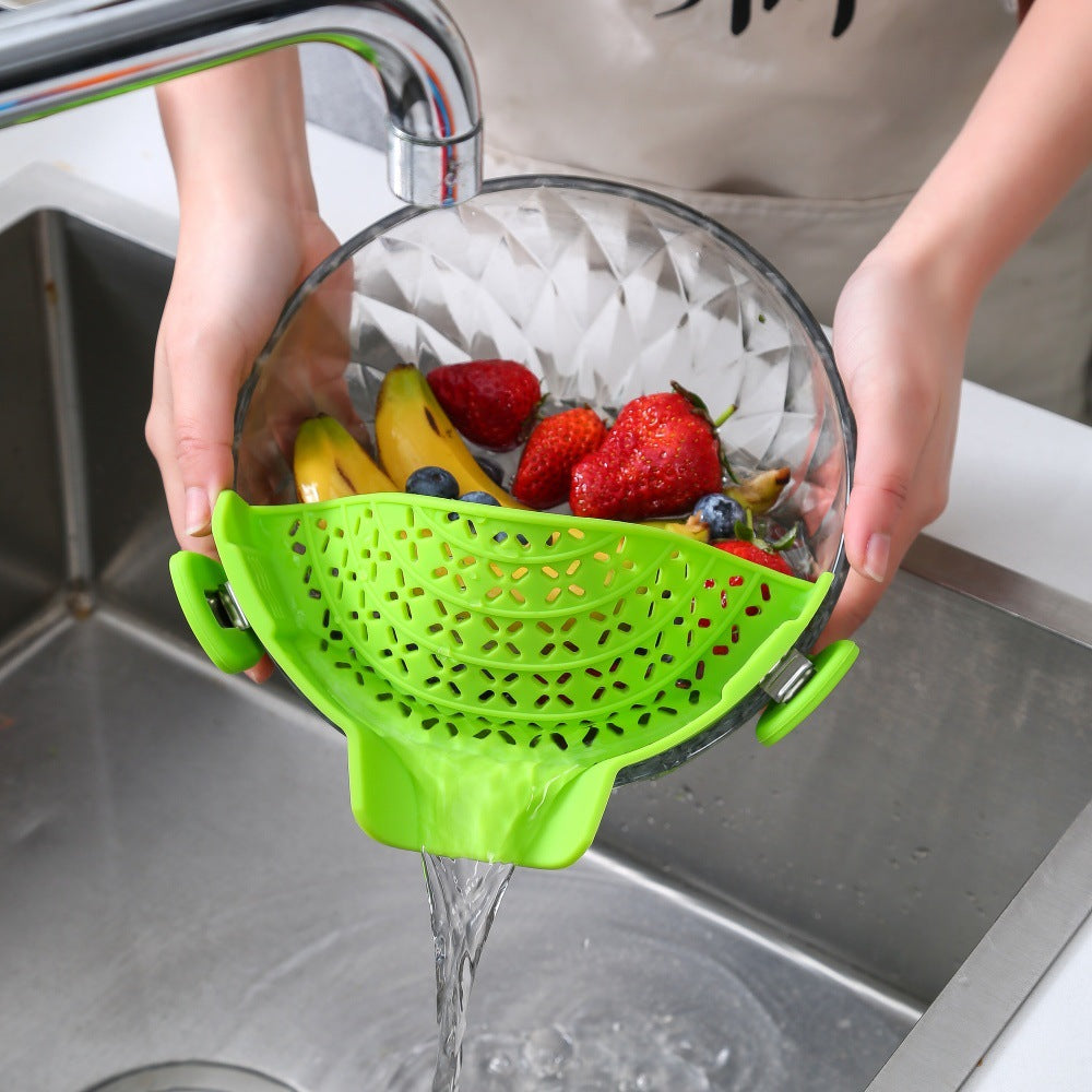 Drainage device food silicone filter for removing residue