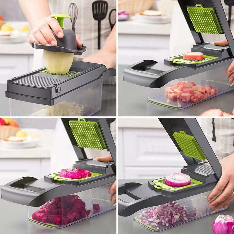 Multifunctional Vegetable Dicer Shredder Slicer