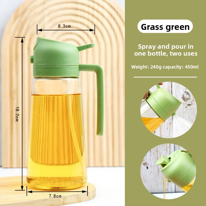 Dual-Function Glass Oil Spray Bottle