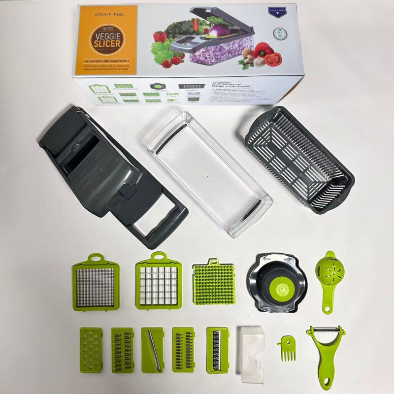 Multifunctional Vegetable Dicer Shredder Slicer
