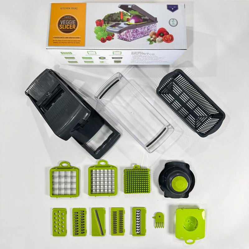 Multifunctional Vegetable Dicer Shredder Slicer
