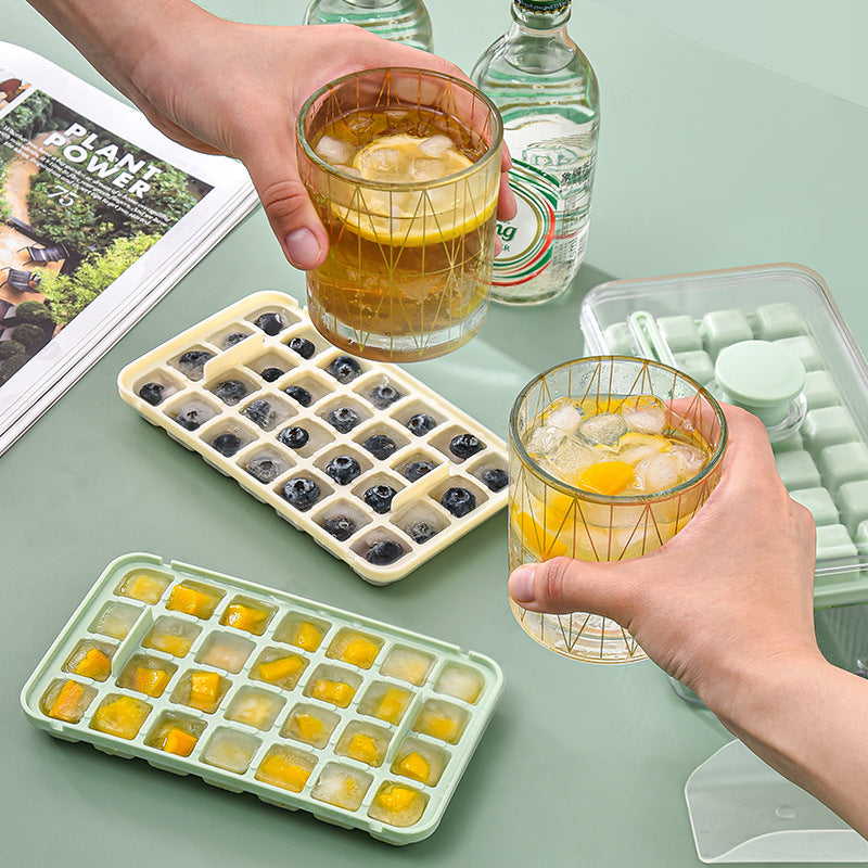 Mold Model with Lid Food-Grade Quick-Frozen Ice Cube Ice Tray