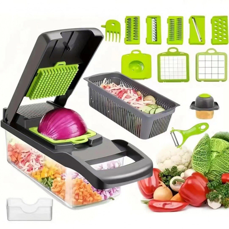 Multifunctional Vegetable Dicer Shredder Slicer