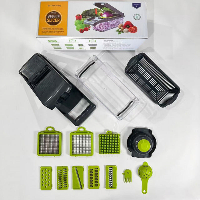 Multifunctional Vegetable Dicer Shredder Slicer