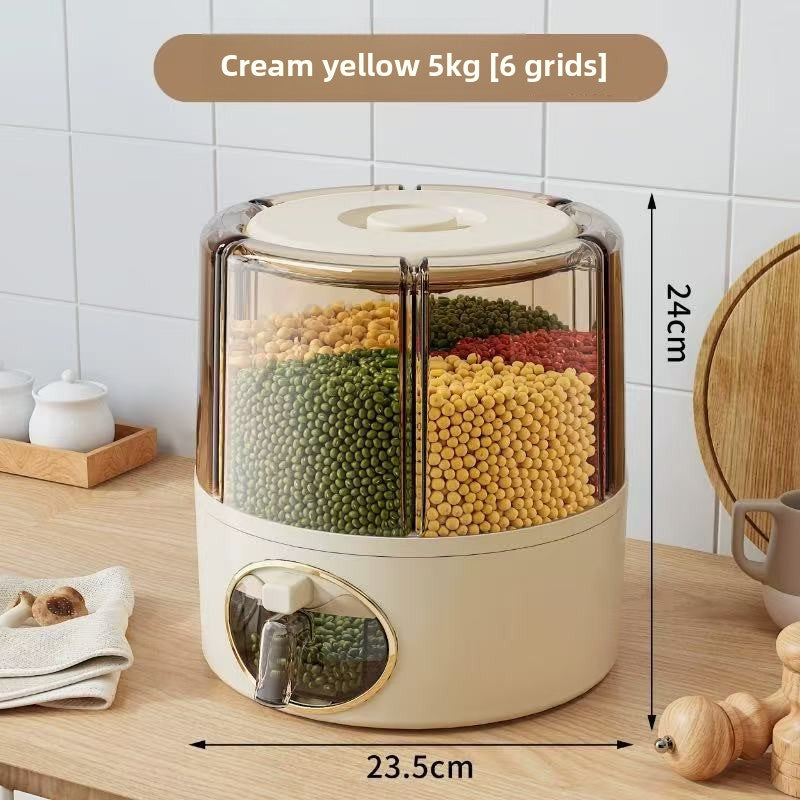 Sealed Rotating Grain Storage Container