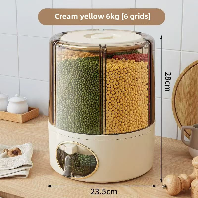 Sealed Rotating Grain Storage Container