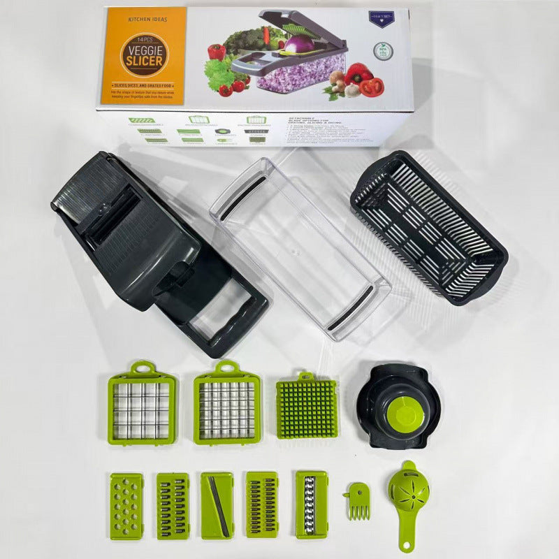 Multifunctional Vegetable Dicer Shredder Slicer