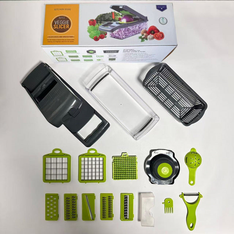 Multifunctional Vegetable Dicer Shredder Slicer