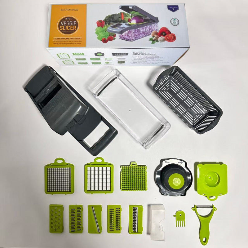 Multifunctional Vegetable Dicer Shredder Slicer