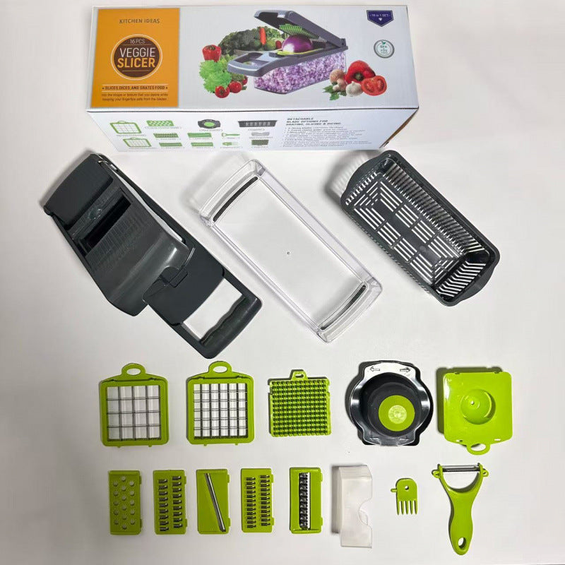 Multifunctional Vegetable Dicer Shredder Slicer