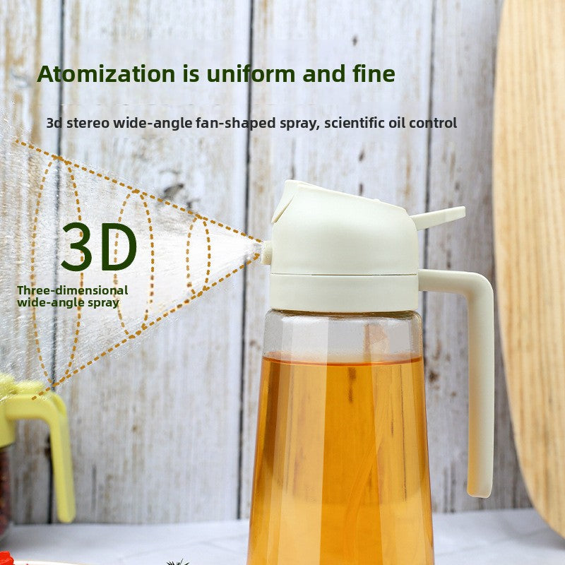 Dual-Function Glass Oil Spray Bottle